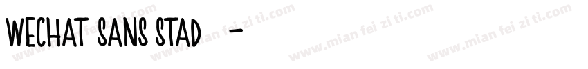 wechat sans stad’字体转换